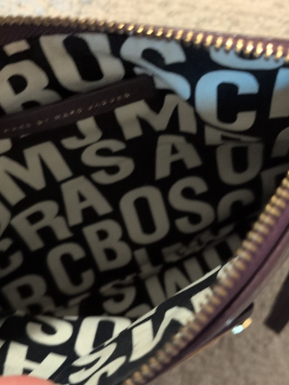 EUC Marc by Marc Jacobs Plum Leather Wristlet - Picture 6 of 9